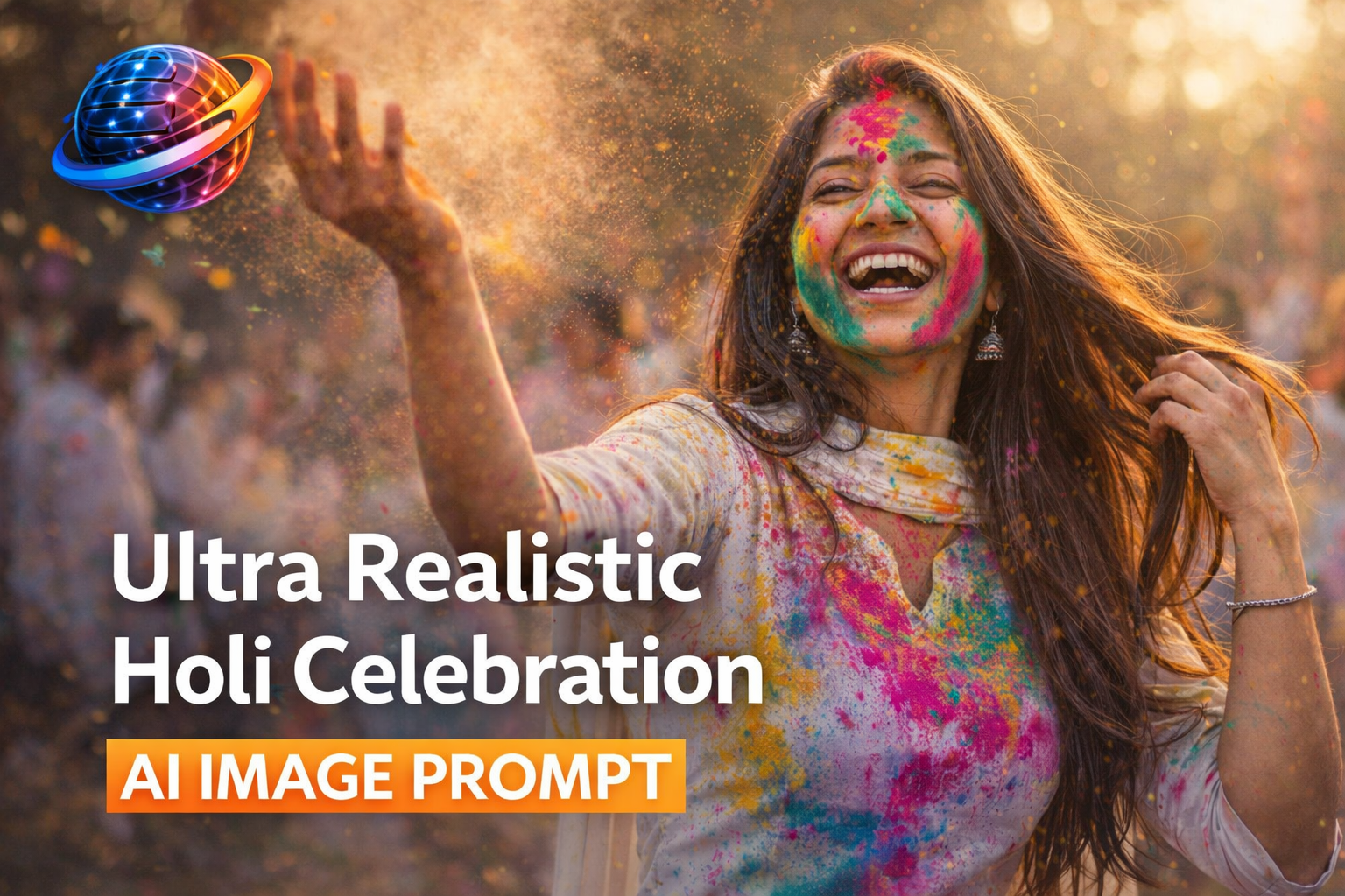 Holi Celebration Ai Prompt