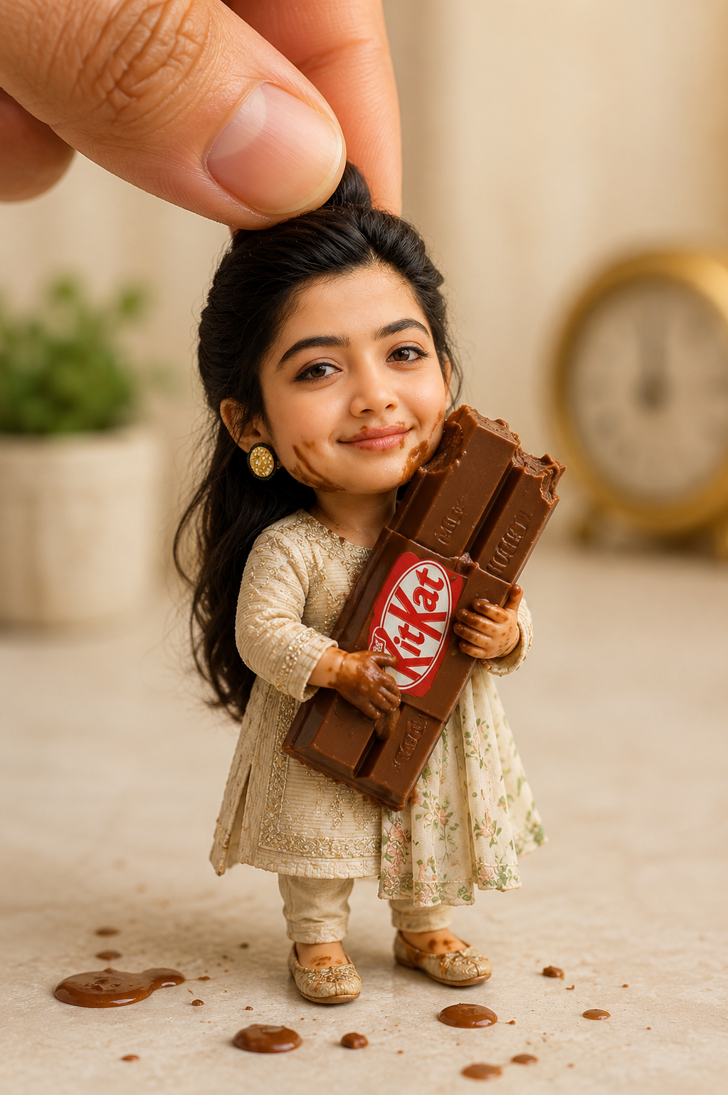 Miniature KitKat Doll AI Prompt